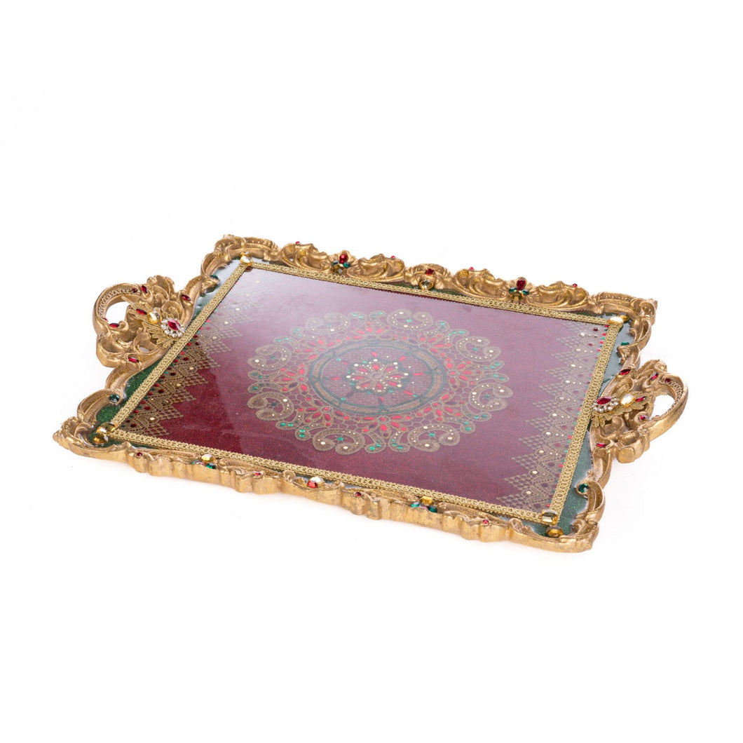 Katherine's Collection Christmas Castle Serving Tray