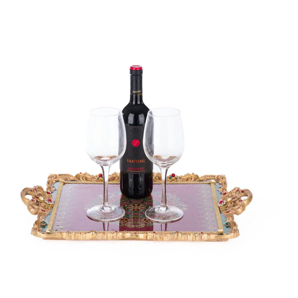 Load image into Gallery viewer, Katherine&#39;s Collection Christmas Castle Serving Tray
