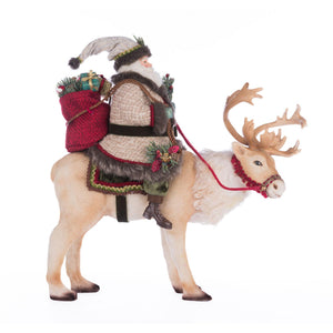 Katherine's Collection Santa Riding Caribou
