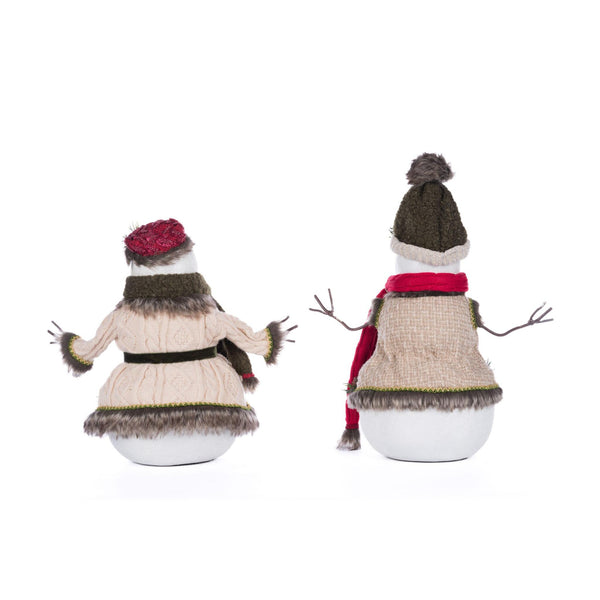 Load image into Gallery viewer, Katherine's Collection Mr. And Mrs. North Country Snowman Assortment of 2
