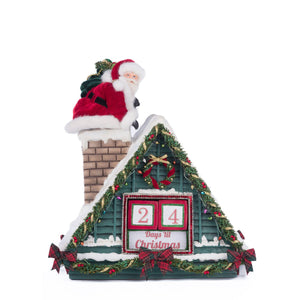 Katherine's Collection Santa In Chimney Christmas Countdown