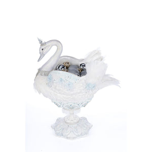 Katherine's Collection Shimmering Swan Bowl