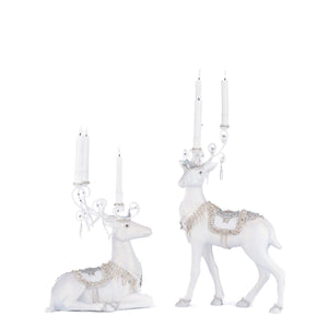 Katherine's Collection Crystal Christmas Standing Deer Candleholder