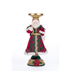 Katherine's Collection Holiday Magic Santa Candlestick