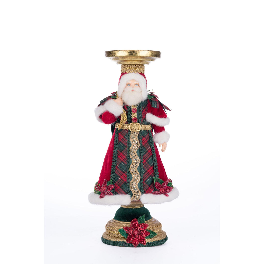 Katherine's Collection Holiday Magic Santa Candlestick