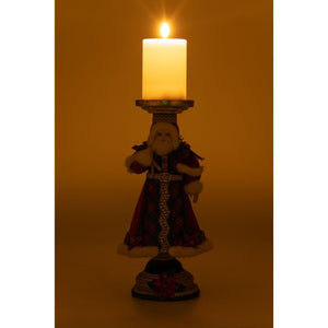 Katherine's Collection Holiday Magic Santa Candlestick