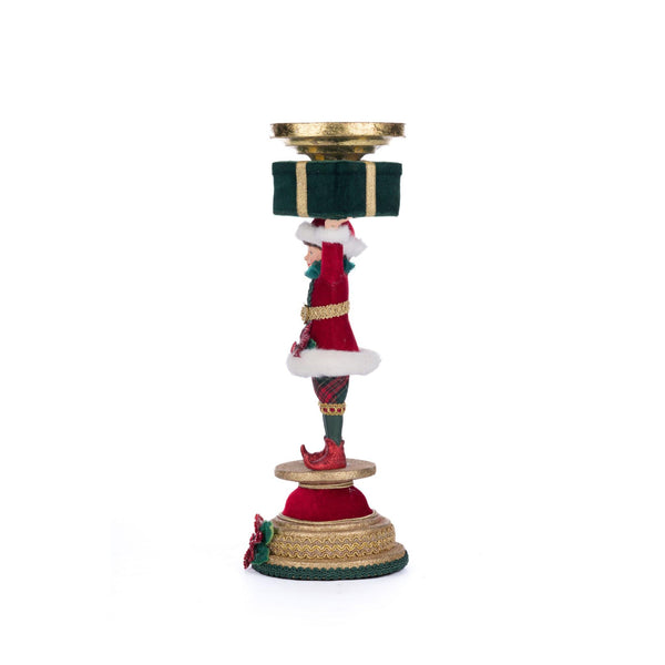 Load image into Gallery viewer, Katherine&#39;s Collection Holiday Magic Elf Candlestick
