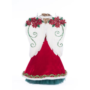 Katherine's Collection Penelope Poinsettia Angel Tree Topper
