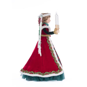Katherine's Collection Penelope Poinsettia Angel Tree Topper