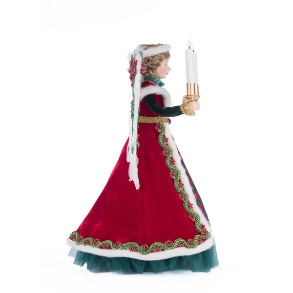 Load image into Gallery viewer, Katherine&#39;s Collection Penelope Poinsettia Angel Tree Topper
