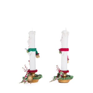 Katherine's Collection Village Of Holly Woods Caroling Candles Assortment of 2