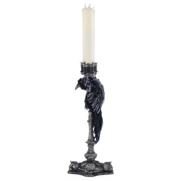 Load image into Gallery viewer, Katherine&#39;s Collection Macabre Crow Candelabra
