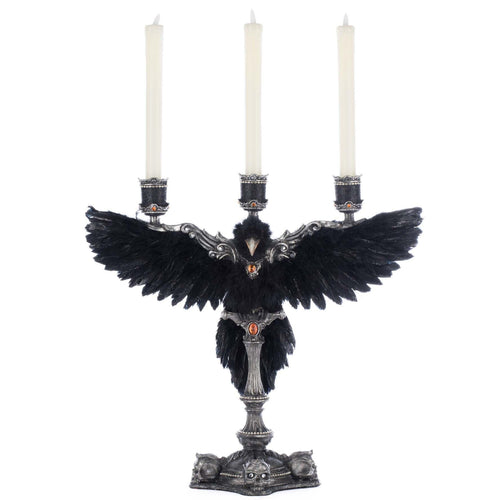 Katherine's Collection Macabre Crow Candelabra