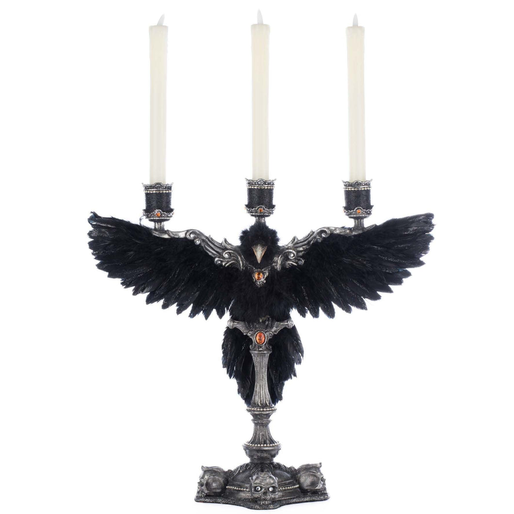 Katherine's Collection Macabre Crow Candelabra