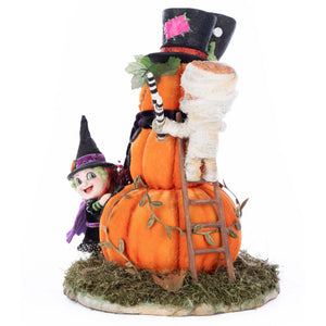 Katherine's Collection Ghouls Building Pumpkin Man