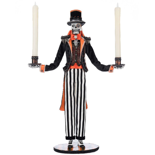 Load image into Gallery viewer, Katherine's Collection Macabre Skeleton Candelabra
