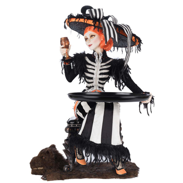 Load image into Gallery viewer, Katherine&#39;s Collection Mrs. Macabre with Serving Tray
