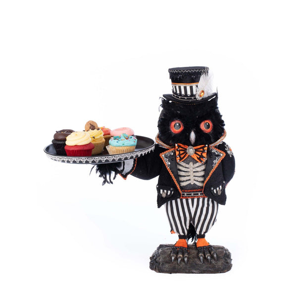 Load image into Gallery viewer, Katherine&#39;s Collection Oscar Macabre Owl Server
