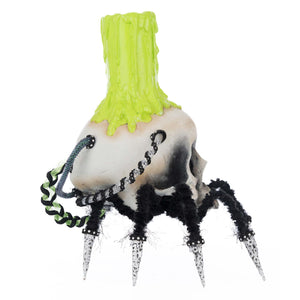 Katherine's Collection Chaotic Spider Skull Candle Holder