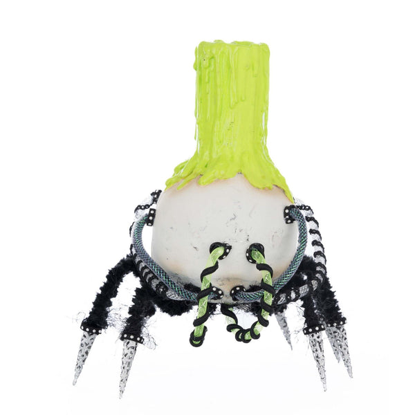 Load image into Gallery viewer, Katherine&#39;s Collection Chaotic Spider Skull Candle Holder
