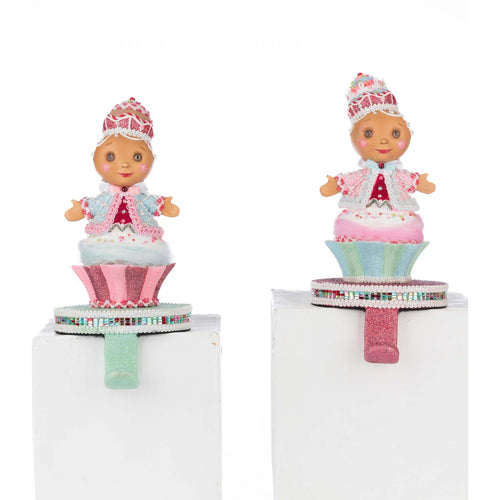 Katherine's Collection Sweet Delights Gingerbread Stocking Holder Assortment of 2