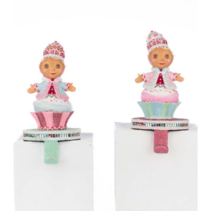 Katherine's Collection Sweet Delights Gingerbread Stocking Holder Assortment of 2