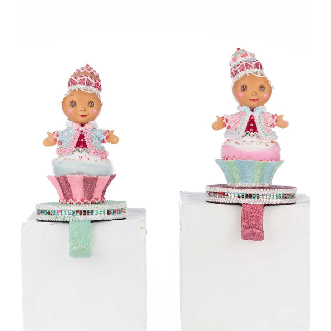 Katherine's Collection Sweet Delights Gingerbread Stocking Holder Assortment of 2