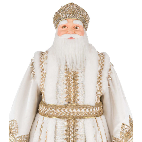 Load image into Gallery viewer, Katherine&#39;s Collection Golden Leaf Santa Doll
