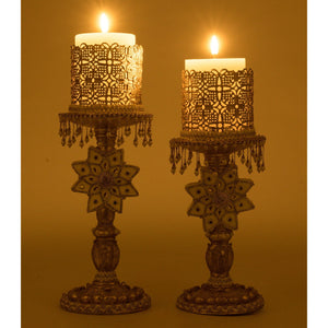 Katherine's Collection Bells of Brilliance Gold Candle Sticks Set of 2