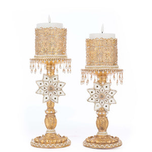 Katherine's Collection Bells of Brilliance Gold Candle Sticks Set of 2