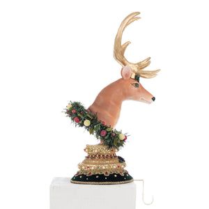 Katherine's Collection Winter Balsam and Berry Deer Stocking Holder