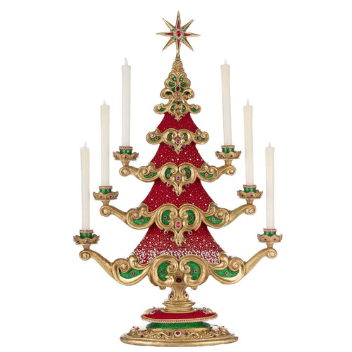 Katherine's Collection Christmas Ball Tree with Candles