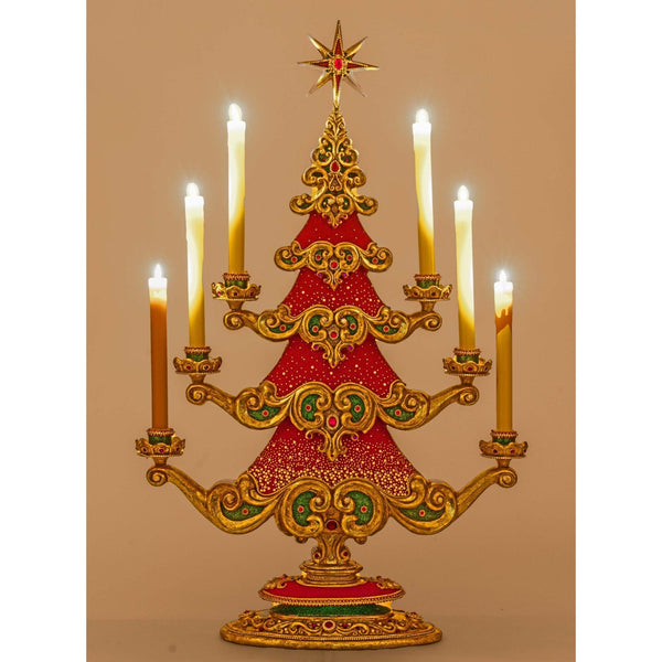 Load image into Gallery viewer, Katherine&#39;s Collection Christmas Ball Tree with Candles
