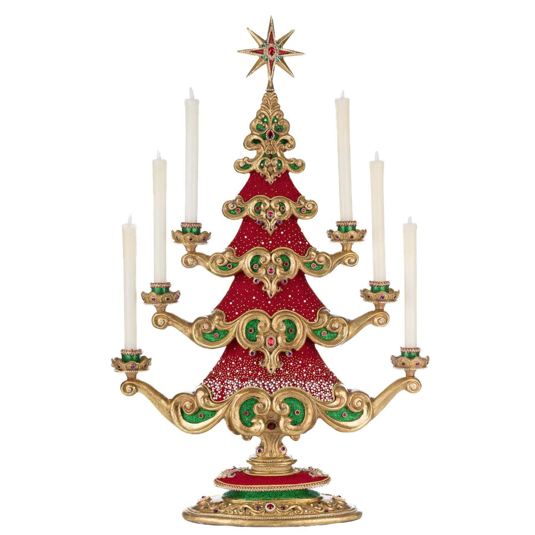 Katherine's Collection Christmas Ball Tree with Candles