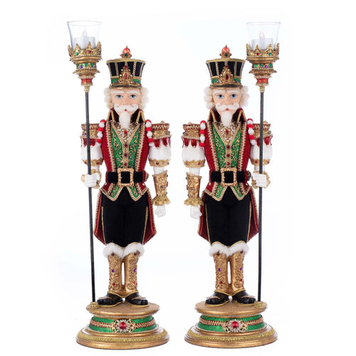 Katherine's Collection Christmas Ball Nutcracker Votive Assortment of 2