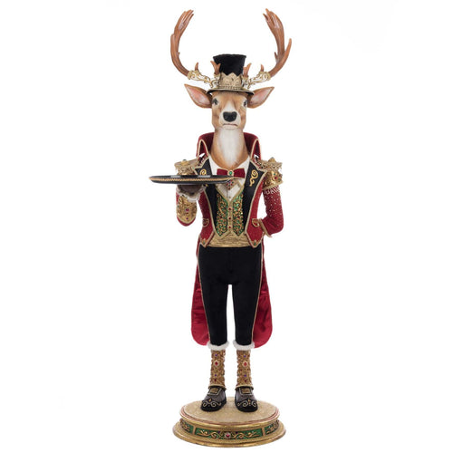 Katherine's Collection Christmas Ball Reindeer Butler 48-Inch
