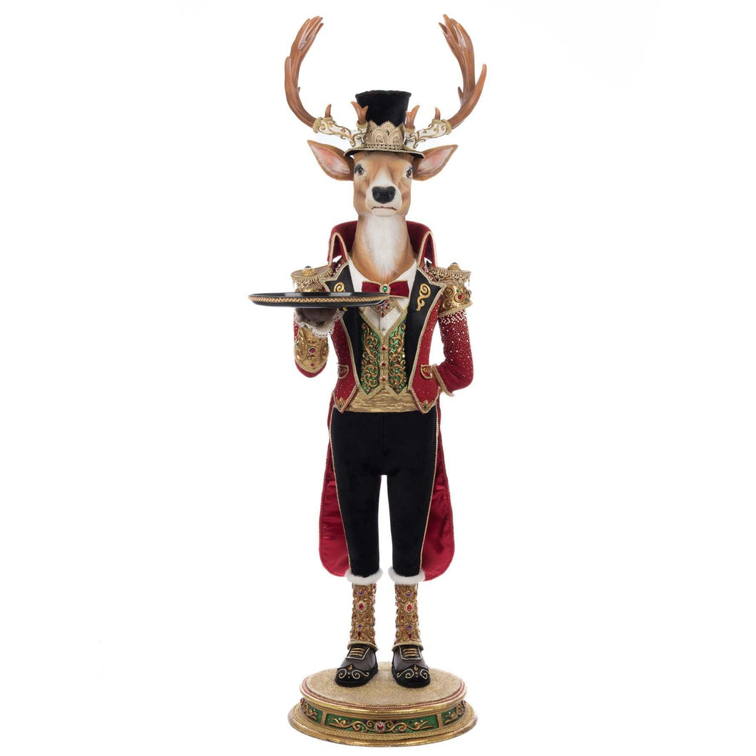 Katherine's Collection Christmas Ball Reindeer Butler 48-Inch