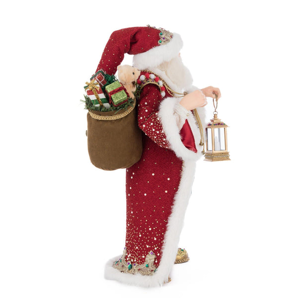 Load image into Gallery viewer, Katherine&#39;s Collection King Christopher Claus with Lantern Tabletop
