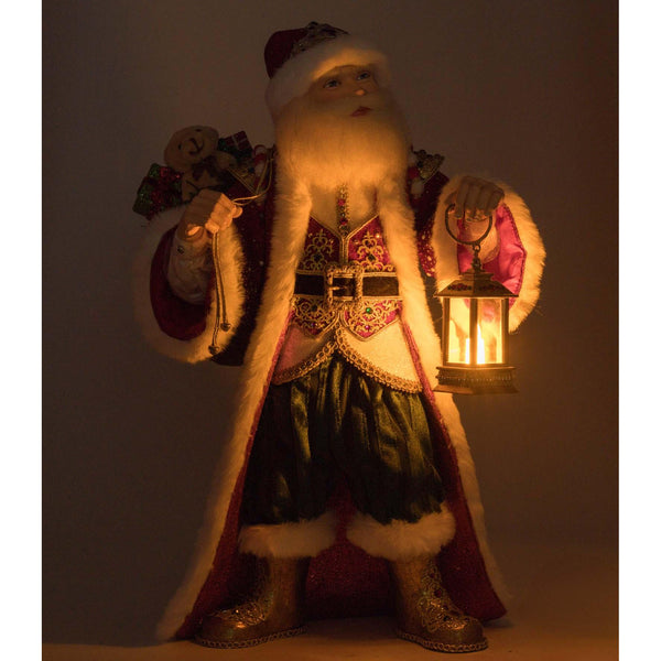 Load image into Gallery viewer, Katherine&#39;s Collection King Christopher Claus with Lantern Tabletop
