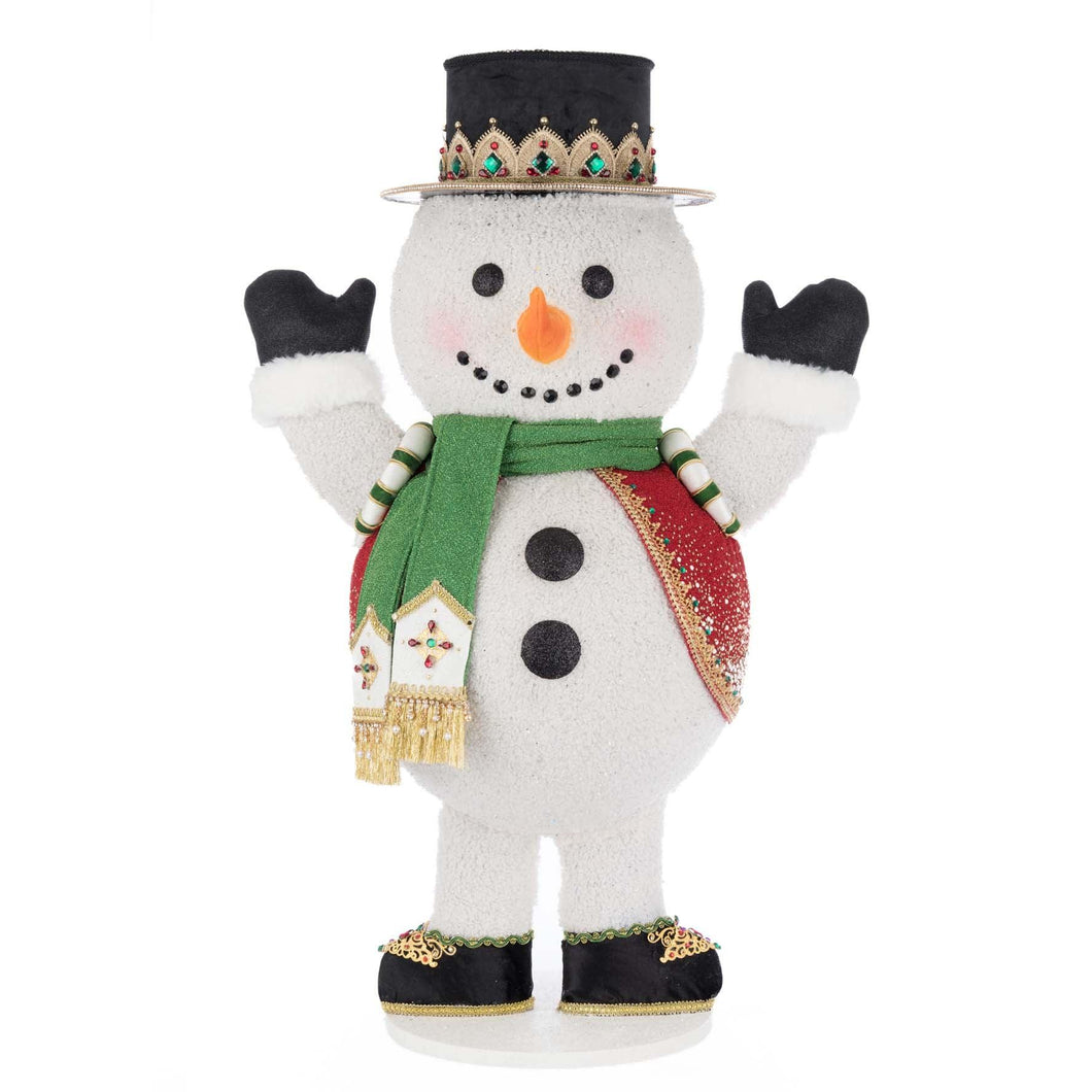 Katherine's Collection Christmas Ball Snowman Candy Container
