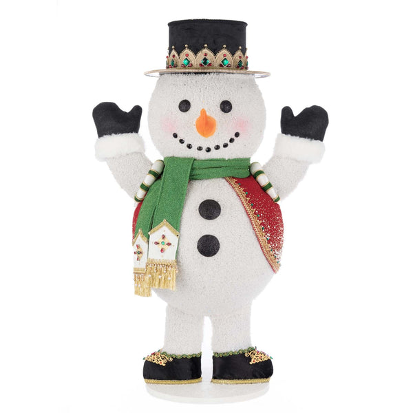 Load image into Gallery viewer, Katherine&#39;s Collection Christmas Ball Snowman Candy Container
