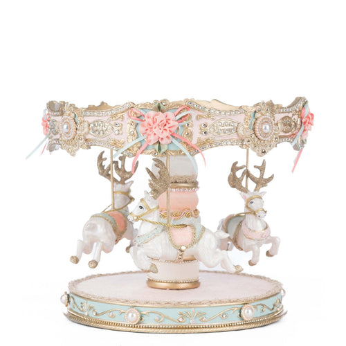 Katherine's Collection Joyeux Noel Carousel Cake Plate