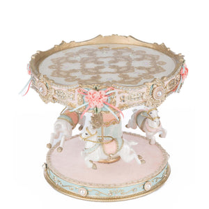 Katherine's Collection Joyeux Noel Carousel Cake Plate