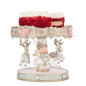 Katherine's Collection Joyeux Noel Carousel Cake Plate