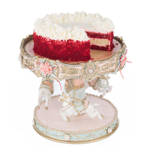 Katherine's Collection Joyeux Noel Carousel Cake Plate