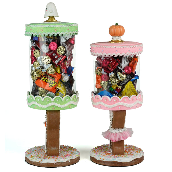 Load image into Gallery viewer, Katherine's Collection Gingerdead Jack and Jill Candy Canisters Set of 2
