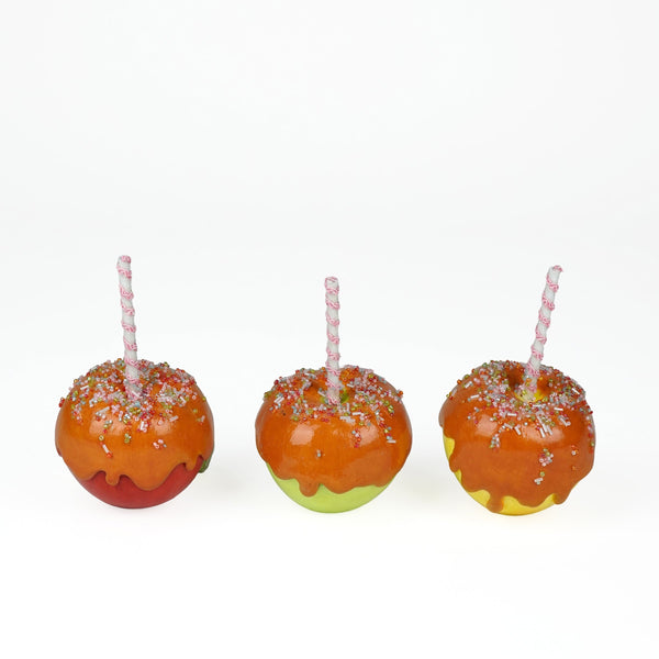 Load image into Gallery viewer, Katherine's Collection Gasp, Sniffles and Giggles Candy and Carmel Apples Assortment of 3
