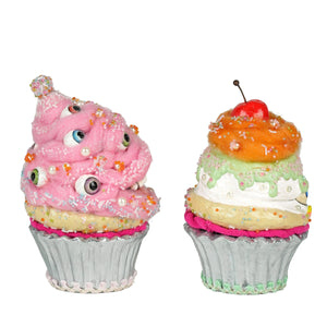 Katherine's Collection Sticky Sweet Crazy Eyes Cupcakes Assortment of 2