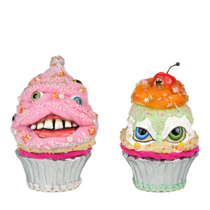 Katherine's Collection Sticky Sweet Crazy Eyes Cupcakes Assortment of 2