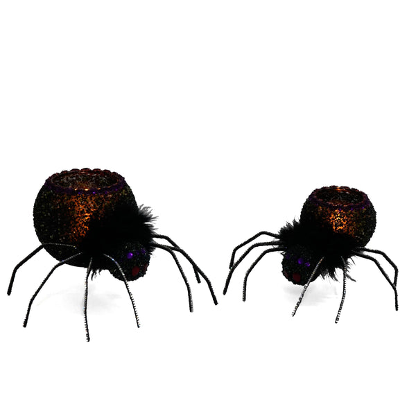 Load image into Gallery viewer, Katherine's Collection Spider Tea Lights Set of 2
